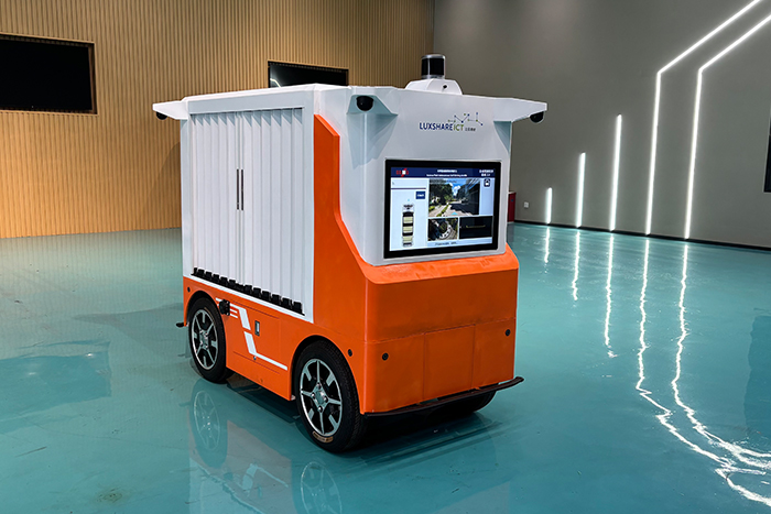 立讯精密厂无人转运----无人物流